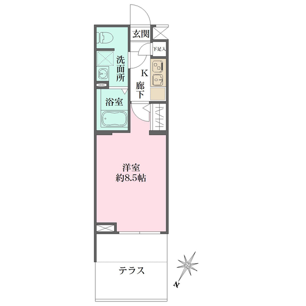 ジェノヴィア世田谷砧グリーンヴェールの間取図