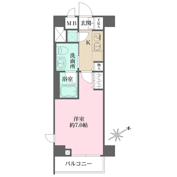 ドルチェ東京押上ツインズ壱番館の間取図