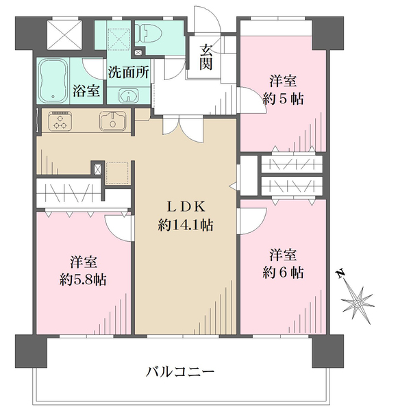 ファミール向島桜橋の間取図