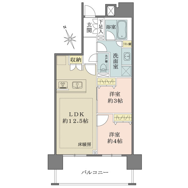 小石川アインスの間取図