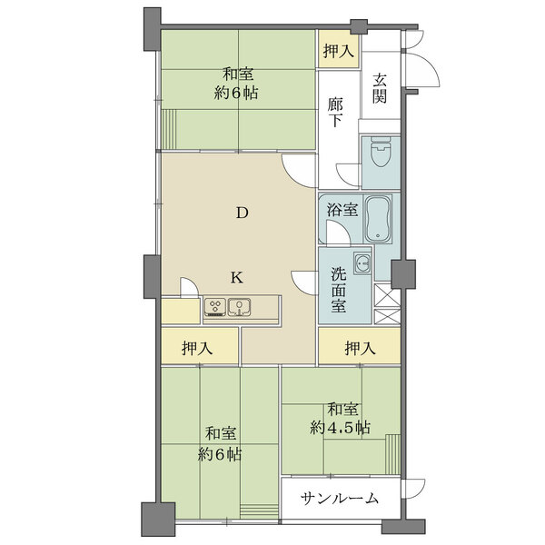 湯島ハイタウンの間取図