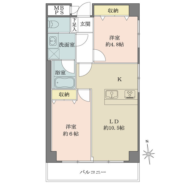 朝日プラザ王子の間取図