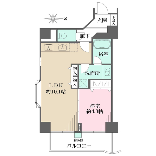 ルジェンテ・リベル上野稲荷町の間取図