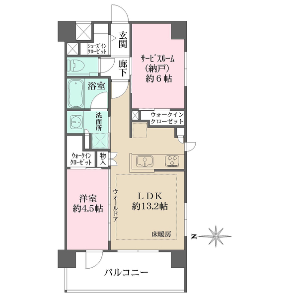 エクセレントシティ南千住ブルームの間取図