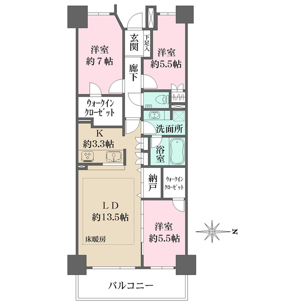 レコシティ・グランデの間取図