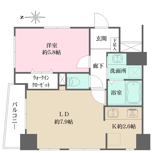 藤和シティホームズ上野の間取図