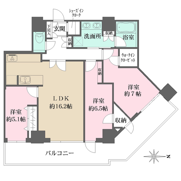 ルネッサンスタワー上野池之端の間取図