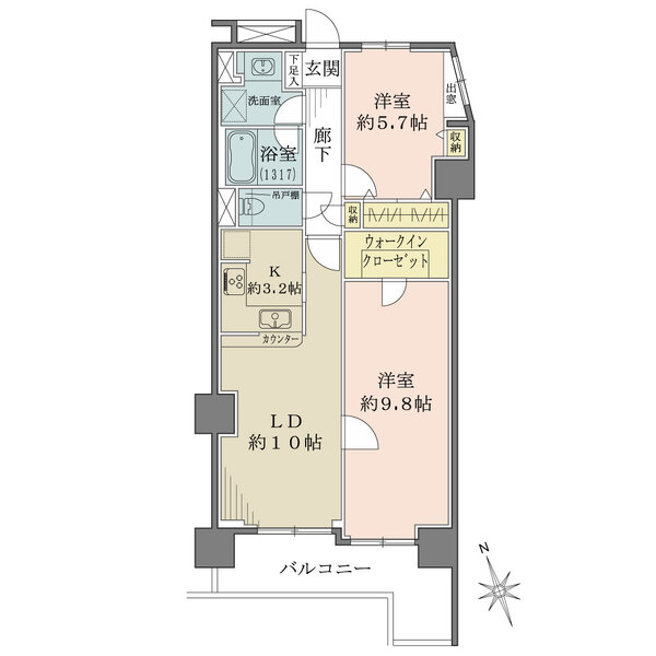 モア・クレスト荒川公園シエール館の間取図