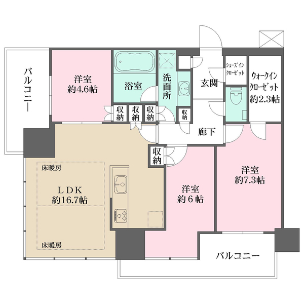 浅草タワーの間取図