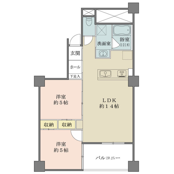 代々木の杜ハイツの間取図