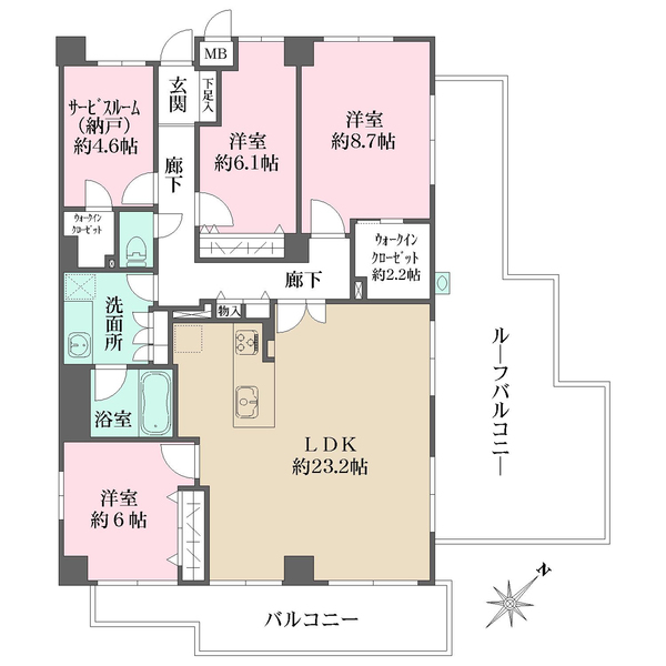 ガーデンホーム南千住EXPlazaの間取図