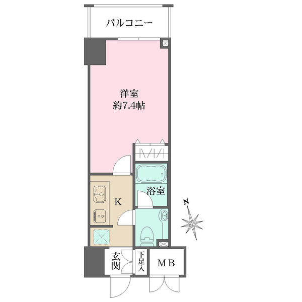 サンスタレ浅草の間取図