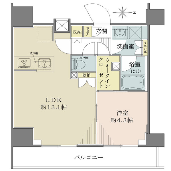 メインステージ新御徒町の間取図