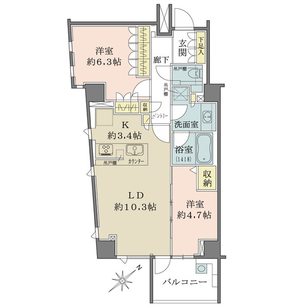 ブランズ文京小石川レジデンスの間取図