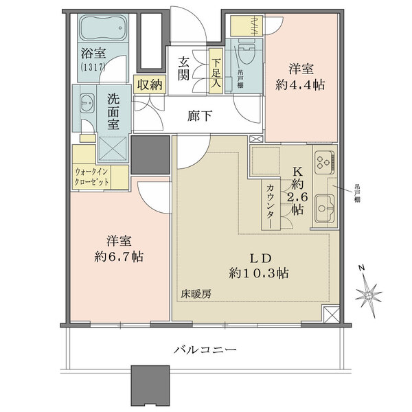 千住ザ・タワーの間取図