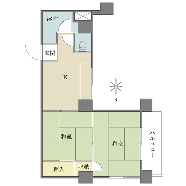 マンション高田馬場の間取図
