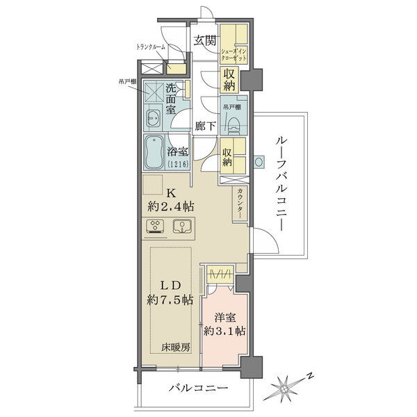 サンリヤン練馬北町の間取図
