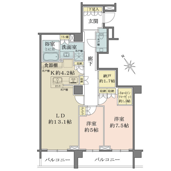 ザ・パークハウス上原の間取図
