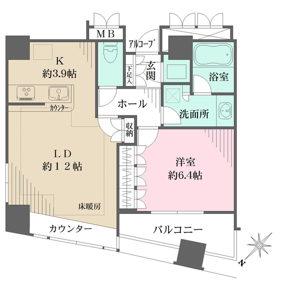 新宿アインスタワーの間取図