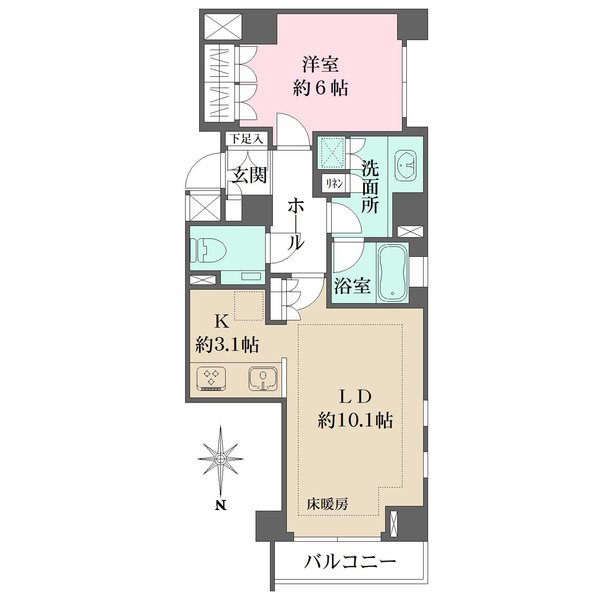パークハウス代々木参宮橋の間取図