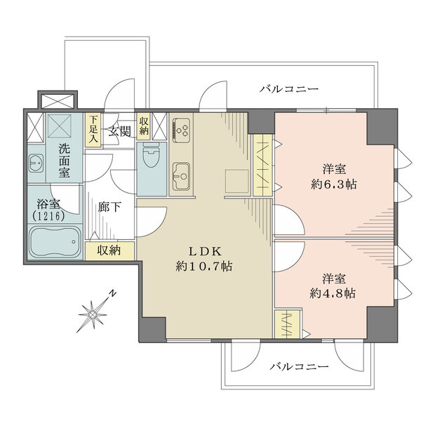 ライオンズマンション西早稲田シティの間取図