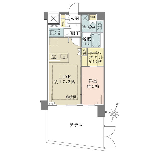 シティインデックス中野の間取図