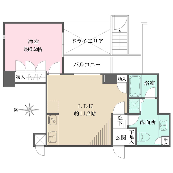 藤和シティホームズ下落合の間取図
