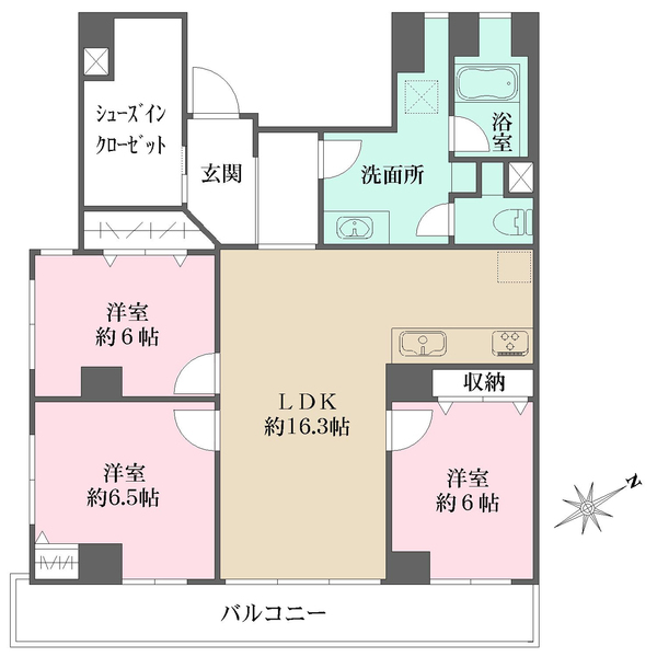 グランドメゾン開栄の間取図