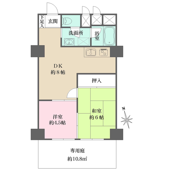 秀和幡ヶ谷レジデンスの間取図