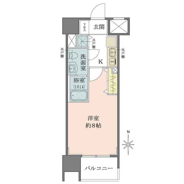 グローベル新大久保マスターズゲートの間取図