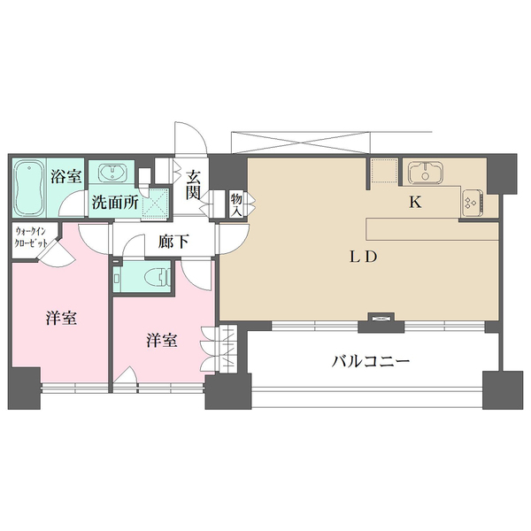 プラウド新宿御苑エンパイアの間取図