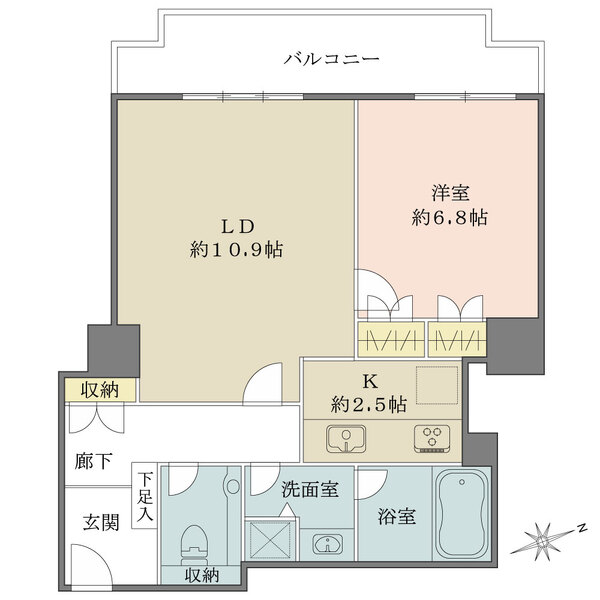 西早稲田パークタワーの間取図