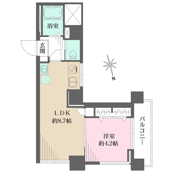 マンション高田馬場の間取図