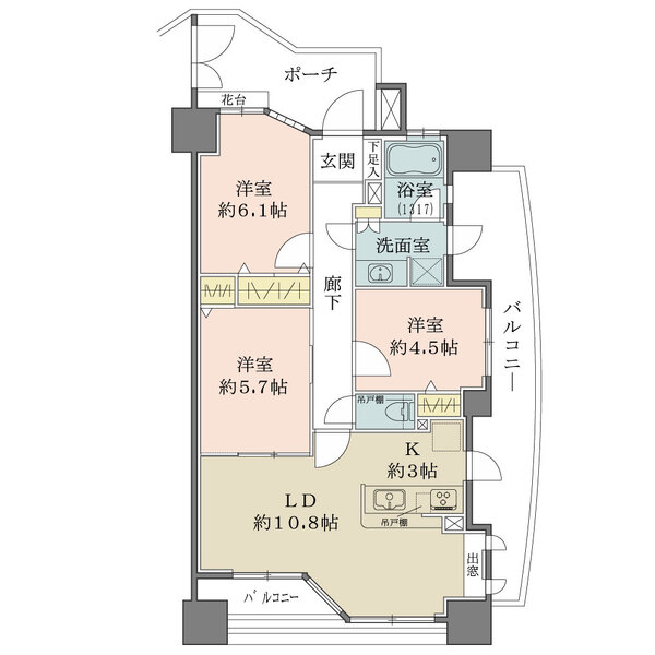 落合シティタワーの間取図