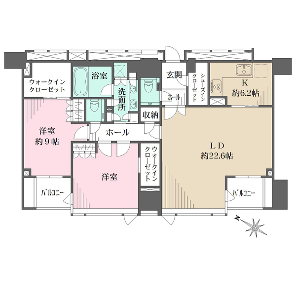 フォルム内藤町の間取図