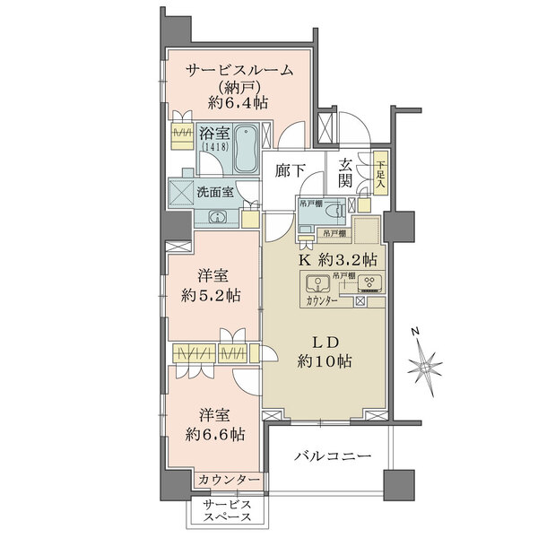 ザ・パークハウス早稲田の間取図