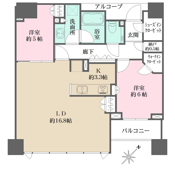 スカイフォレストレジデンスの間取図