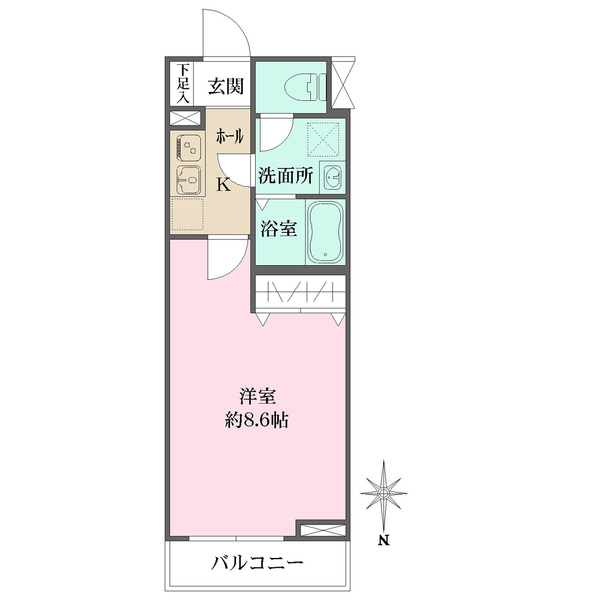 AZEST西落合の間取図