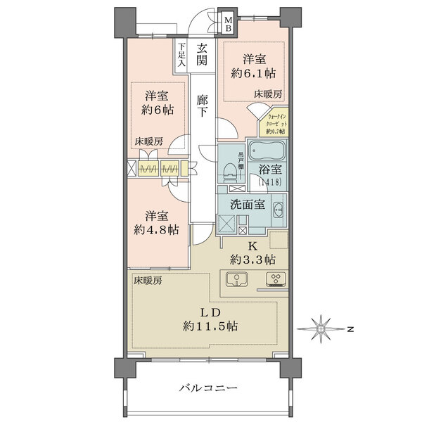 マジェスティハウス新宿御苑パークナードの間取図