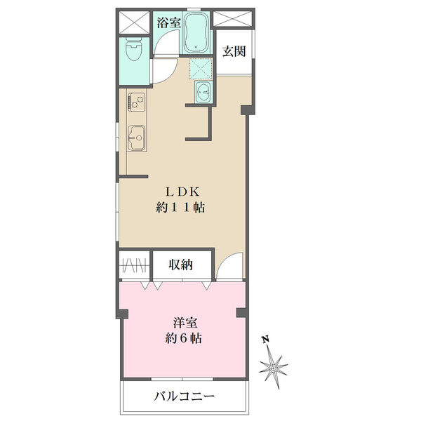 狛江第2コーポラスの間取図