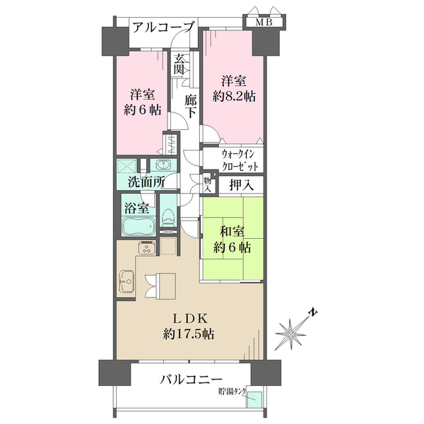 ブラウシアの間取図