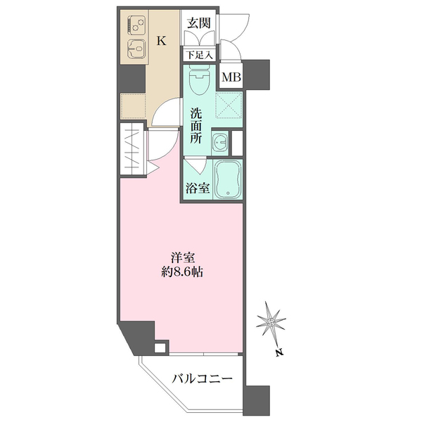 ヴォーガコルテ狛江の間取図