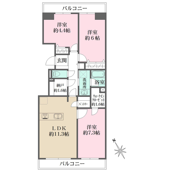 パーク・ハイム狛江の間取図
