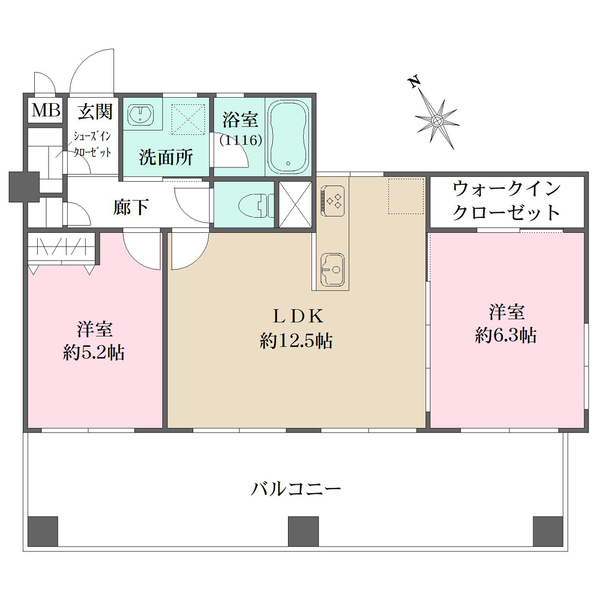 パークサイド砧の間取図