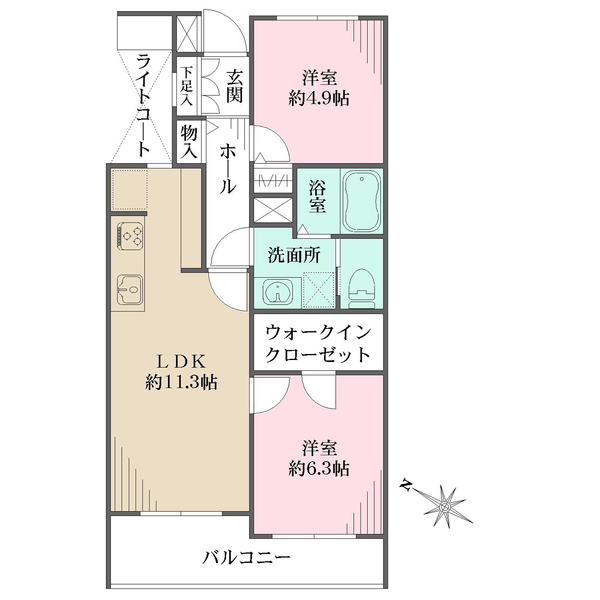 藤和千歳船橋ホームズの間取図