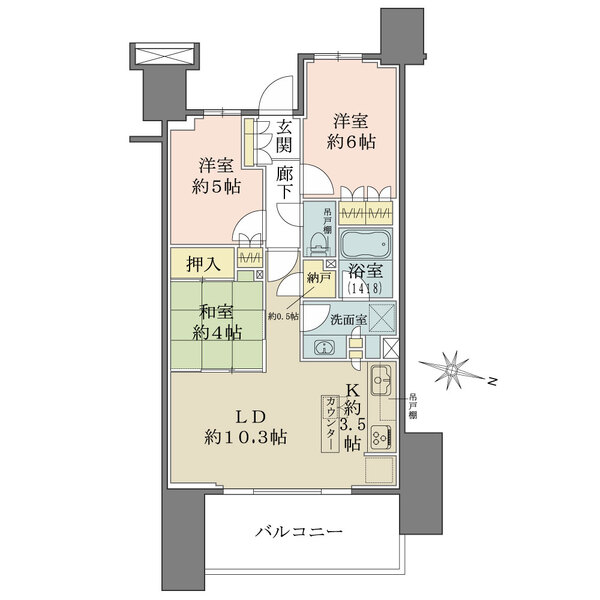 ザ・パークハウス町田の間取図