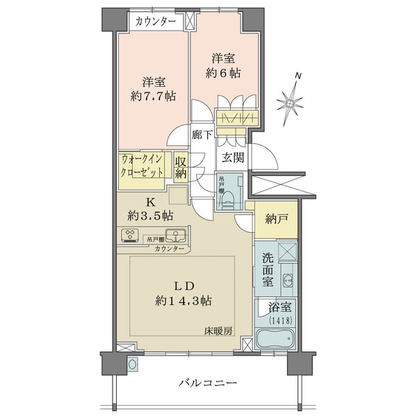 パークハウス　ザ　ガーデンの間取図