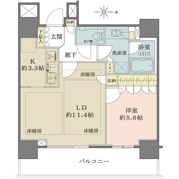 パークハウス　ワンズタワーの間取図
