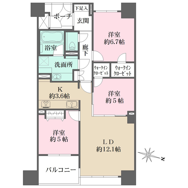 D‘グラフォート世田谷芦花公園の間取図
