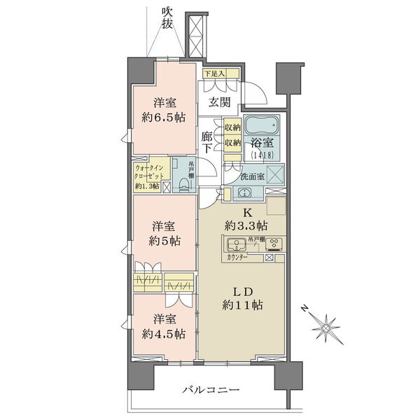 ザ・パークハウス町田フロントの間取図